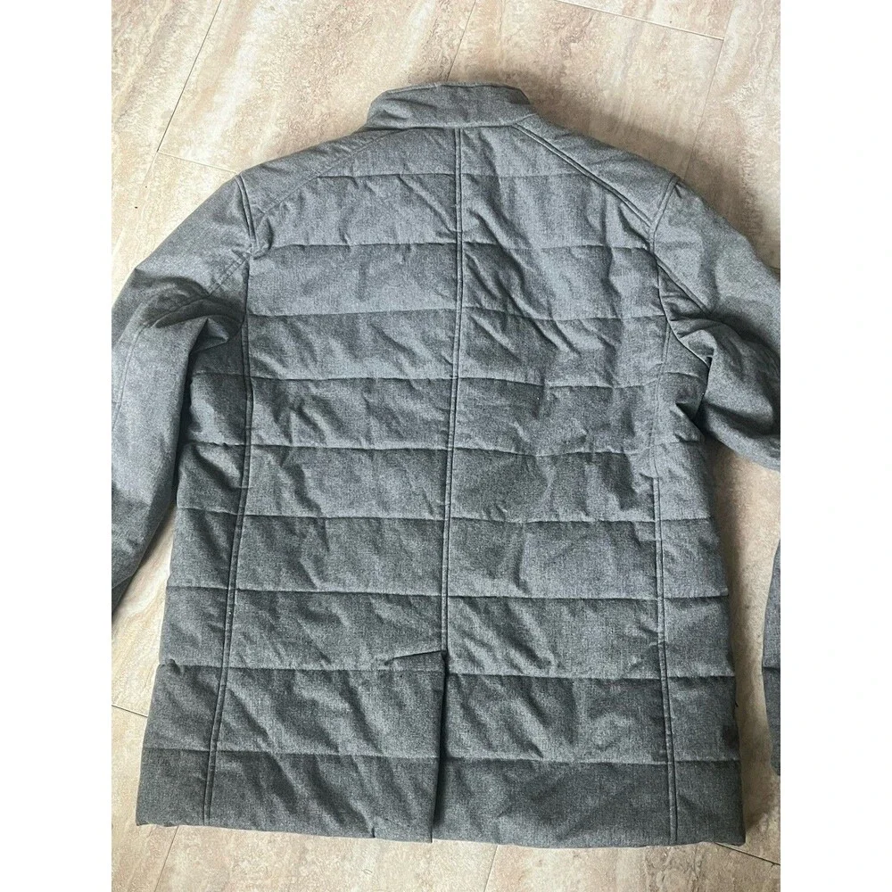Banana Republic Heather Gray Men’s Quilted Jacket Size L